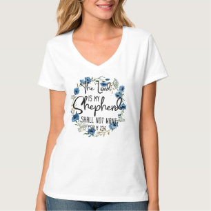 Der Herr ist mein Hirte  Psalm 23:1 Bibelverse T-Shirt