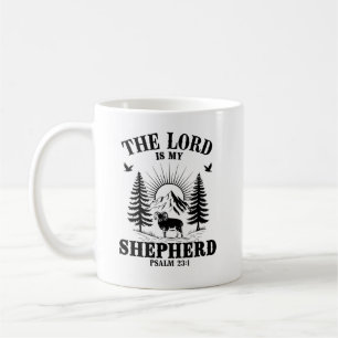 Der Herr ist mein Hirte Psalm 23:1 Christliche Bib Kaffeetasse