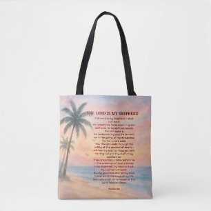 Der Herr ist mein Hirte Psalm 23 Sunset Beach Tasche