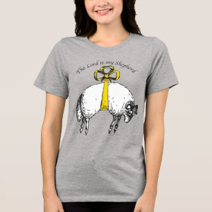 Der Herr ist mein Hirte Psalm 23 Tri-Blend Shirt