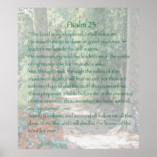 Der Herr ist mein Hirte, Psalm 23, Version B Poster
