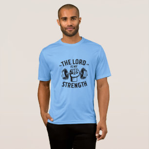Der Herr ist mein kraftvolles männliches Sport-Tek T-Shirt