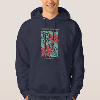Der Herr ist mein Licht – Psalm 27:1 Florales Weih Hoodie