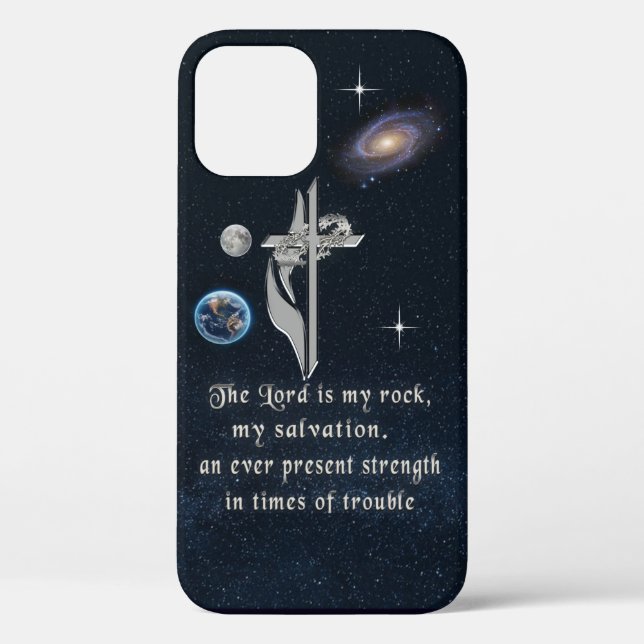Der Herr ist mein Rock iPhone 12 Fall Case-Mate iPhone Hülle (Rückseite)