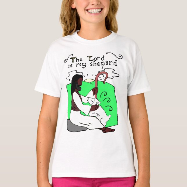 Der Herr ist mein Schäfer T-Shirt (Vorderseite)