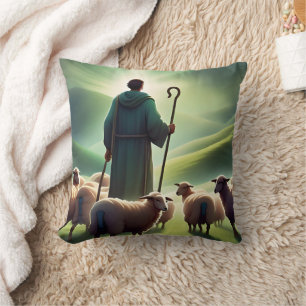 Der Herr ist mein Schäferhund   Psalm 23:1 wirbelk Kissen