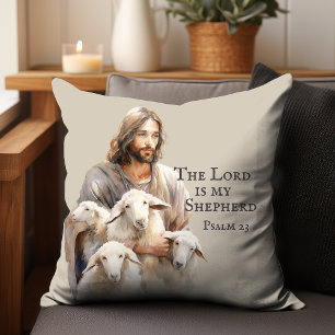 Der Herr ist mein Schäferhund - Psalm 23 wirbelkis Kissen
