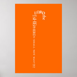 Der Herr ist mein Schäferposter Poster