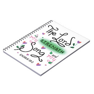 Der Herr ist mein Song-Notebook Notizblock