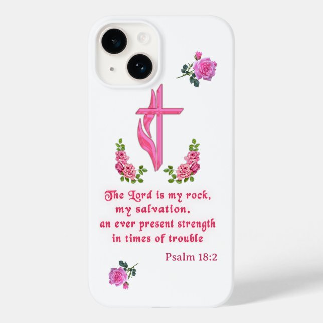 Der Herr ist mein Stein Case-Mate iPhone 14 Hülle (Rückseite)