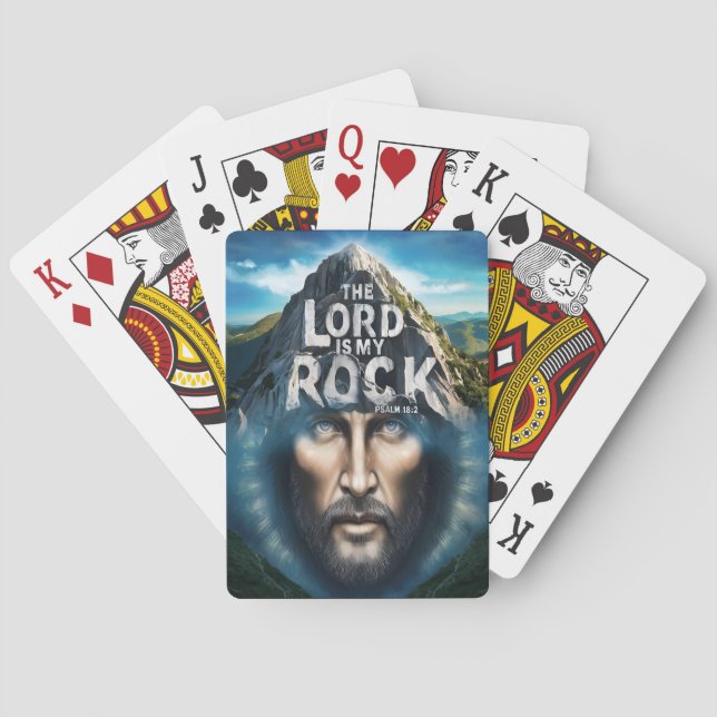 Der Herr ist mein Stein Spielkarten (Rückseite)