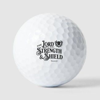 Der Herr ist meine Stärke und mein Schild Royalty Golfball