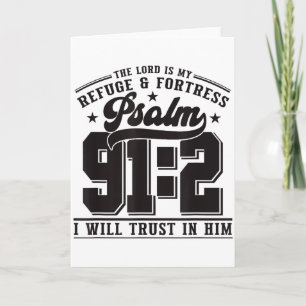 Der Herr ist meine Zuflucht und Festung – Psalm 91 Karte