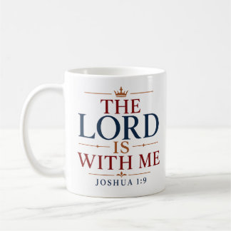 Der Herr ist mit mir Moderne christliche Typografi Kaffeetasse