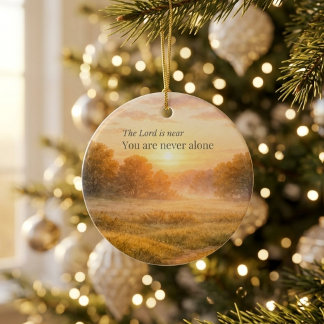 Der Herr ist nah Christlicher Glaubensermutigung Keramik Ornament