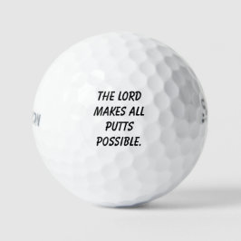 "Der Herr macht alle Putten möglich" Christliches  Golfball