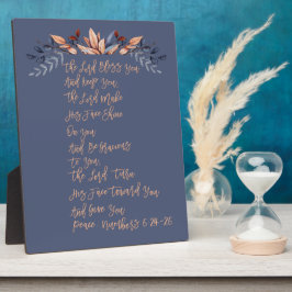 Der Herr segne euch die Nummern 6:24-26 Fotoplatte