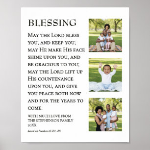 DER HERR SEGNESICH FAMILIENFOTO CHRISTLICH POSTER