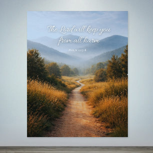 Der Herr wird dich behüten Psalm 121 Christlicher Poster