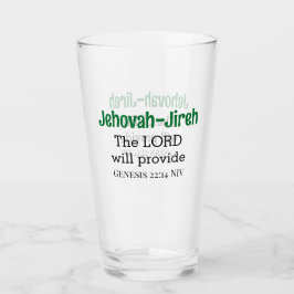 Der Herr wird die Bibel Verse grün und schwarz zur Glas