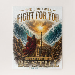 Der Herr wird für euch kämpfen Exodus 14:14 Puzzle