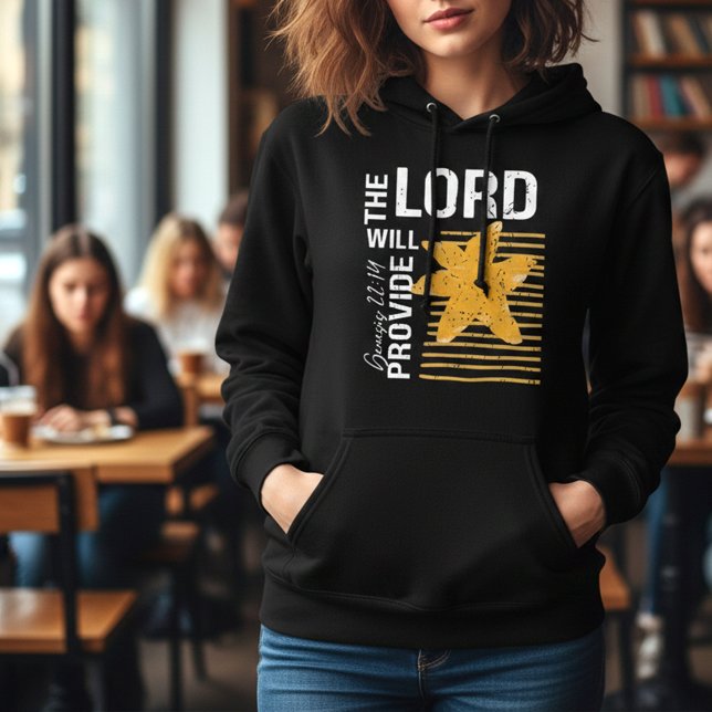 Der Herr wird sorgen Genesis 22:14 Christlicher Gl Hoodie (Von Creator hochgeladen)