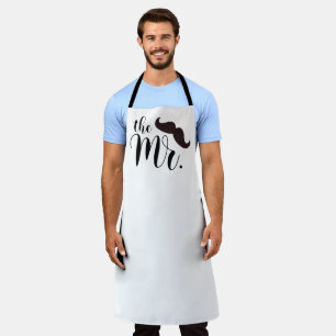 Der Herr Zitat Brown Black Mustache Schürze