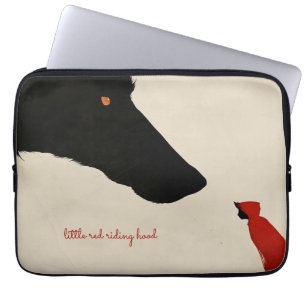 Der herzlose Wolf und die kleine rote Reithose Laptopschutzhülle
