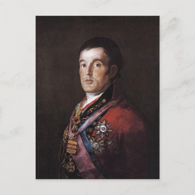Der Herzog von Wellington von Francisco Goya Franc Postkarte (Vorderseite)