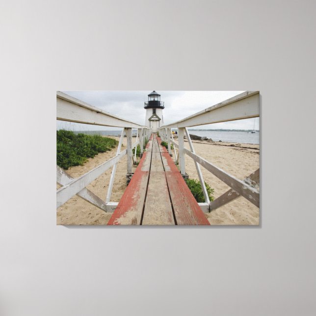 Der heutige Leuchtturm, der letzte von vielen Leinwanddruck (Vorderseite)