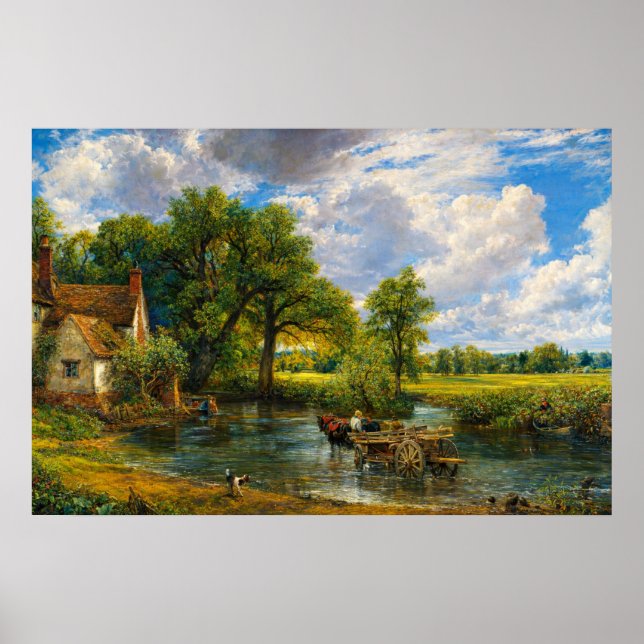 Der Heuwagen von John Constable Poster (Vorne)