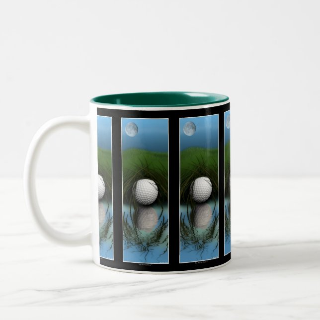 "DER HIDING ORT" Funny Golfers Tasse (Links)