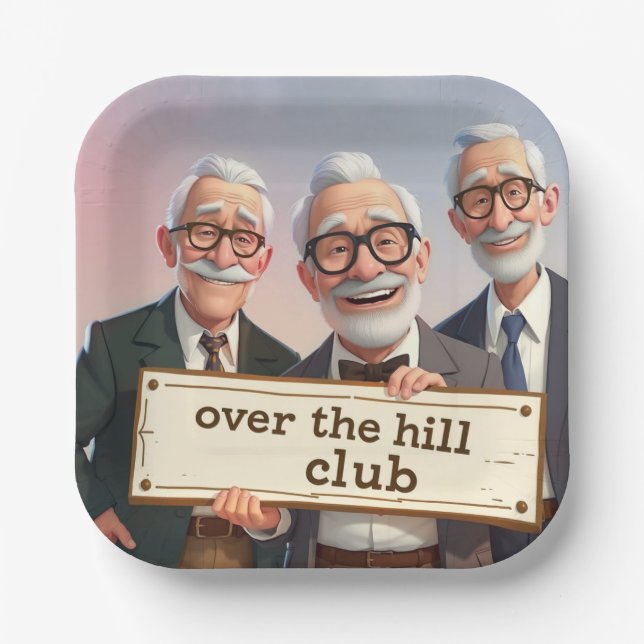 Der Hill Club Pappteller (Vorderseite)