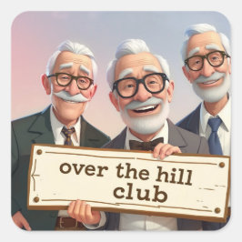 Der Hill Club Quadratischer Aufkleber