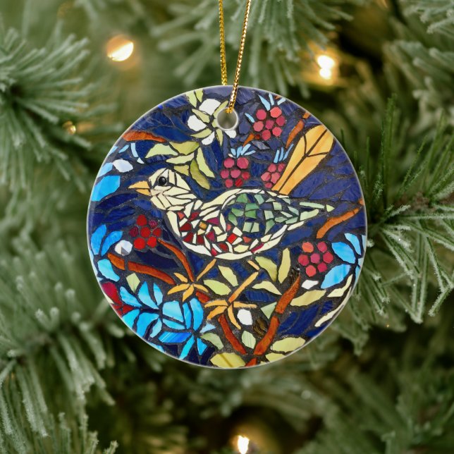 'Der Himbeerdieb' - Keramik Ornament (Baum)