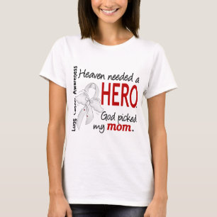 Der Himmel brauchte eine Helden-Mama Lungenkrebs T-Shirt