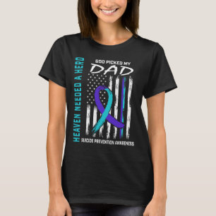Der Himmel brauchte einen Helden Gott Pickierter V T-Shirt