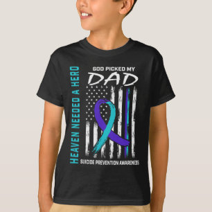 Der Himmel brauchte einen Helden Gott Pickierter V T-Shirt