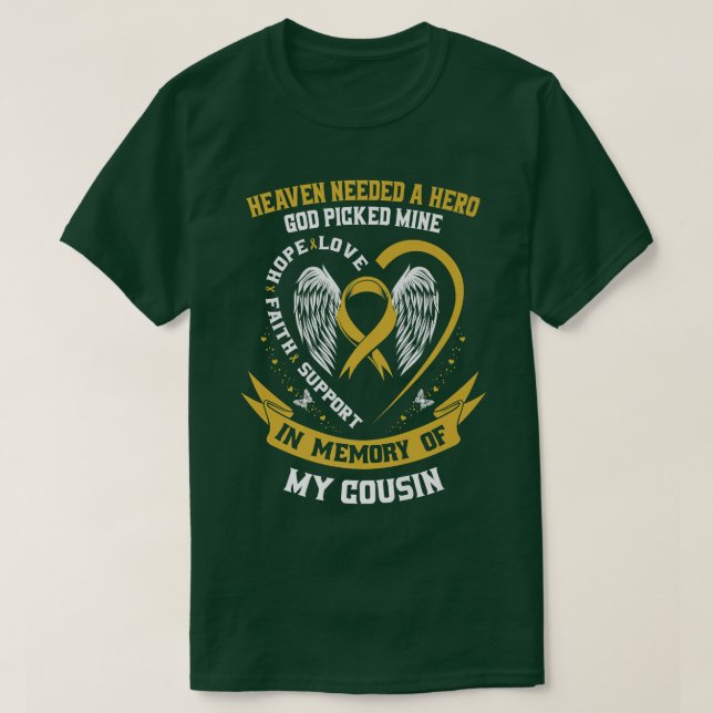 Der Himmel brauchte einen Helden, um meinen Cousin T-Shirt (Design vorne)