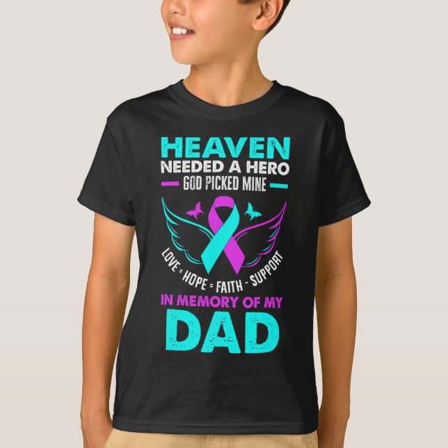 Der Himmel brauchte Helden Gott Pickte meinen Vate T-Shirt (Vorderseite)