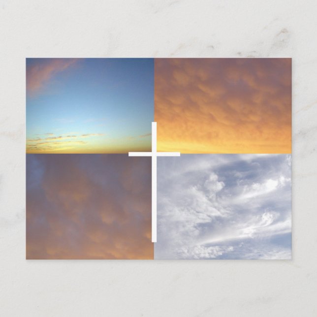 Der Himmel erinnert uns Postkarte (Vorderseite)