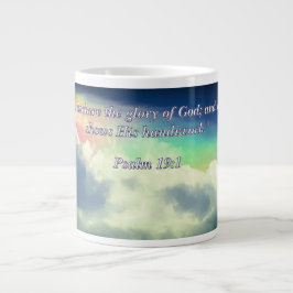 Der Himmel erklärt Psalm 19:1 Jumbo-Tasse