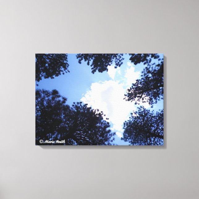 Der Himmel ist das Limit Leinwanddruck (Vorderseite)