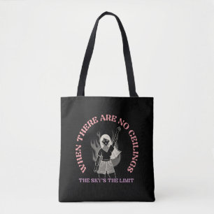 Der Himmel ist die Grenze Frauenrechte Rosa Tasche