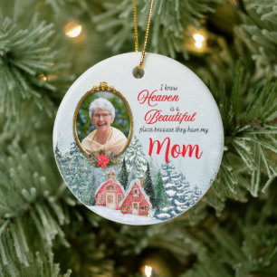 Der Himmel ist ein schöner Ort Keramik Ornament