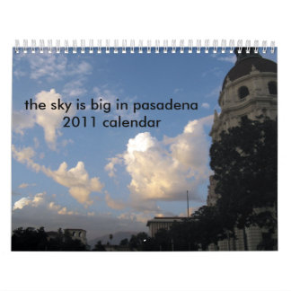 der Himmel ist in Kalender Pasadenas 2011 groß
