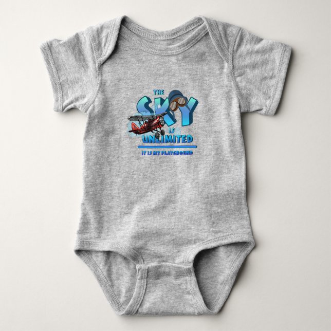 Der Himmel ist mein Spielplatz | Baby Strampler (Vorderseite)