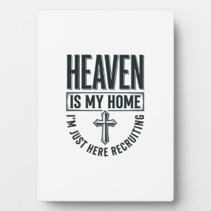 Der Himmel ist mein Zuhause Christliches Rekrutier Fotoplatte