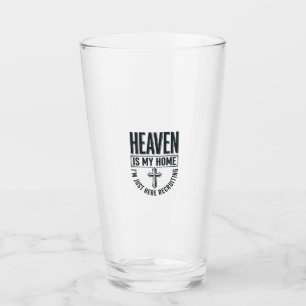 Der Himmel ist mein Zuhause Christliches Rekrutier Glas
