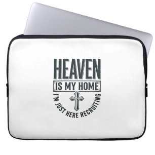 Der Himmel ist mein Zuhause Christliches Rekrutier Laptopschutzhülle